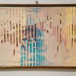 rainbow snow_ 66x90cm_framed_100x120cm, velvet, led, holografic tape on wall card_ 2015-2020_ 3300€_Easy-Resize.com